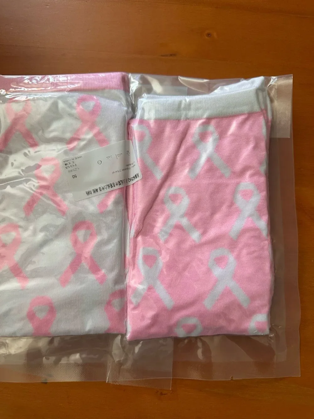 Pink & White Breast Cancer Women's Socks Set
